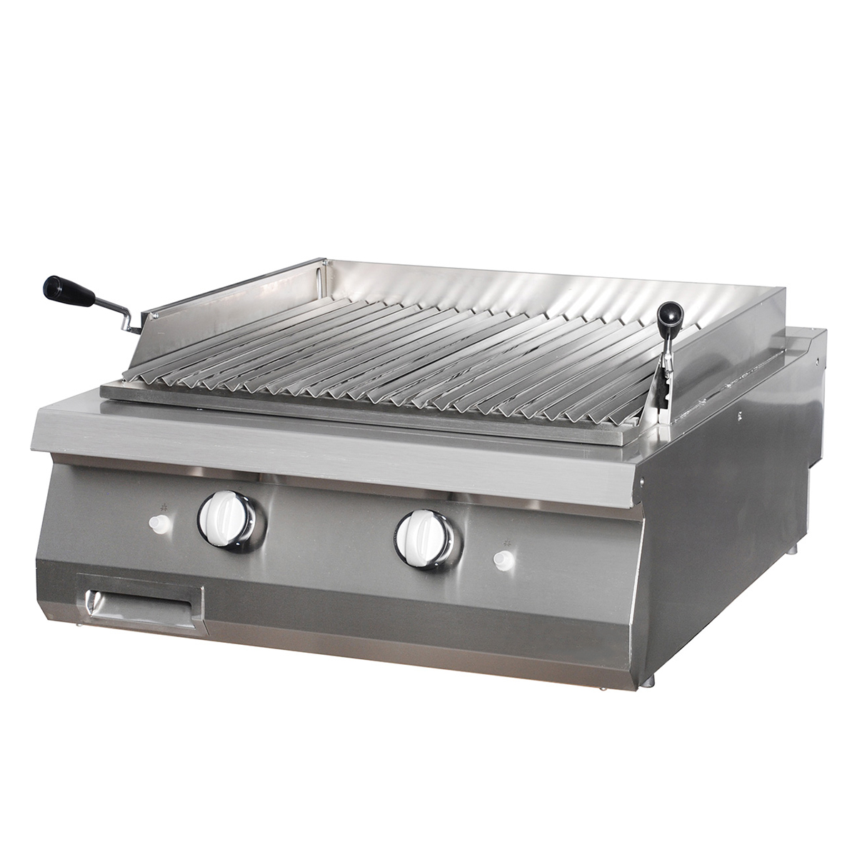Premium gril en pierre de lave - unité double - profondeur 90 cm - gaz