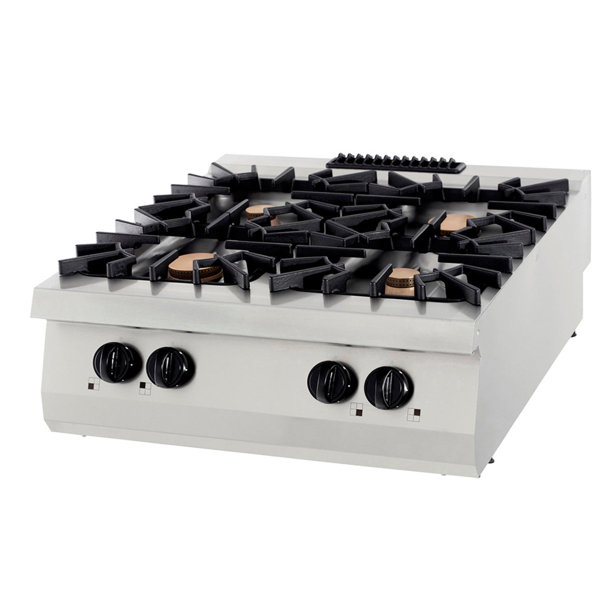 cuisinière - 4 brûleurs - unité double - profondeur 90 cm - gaz