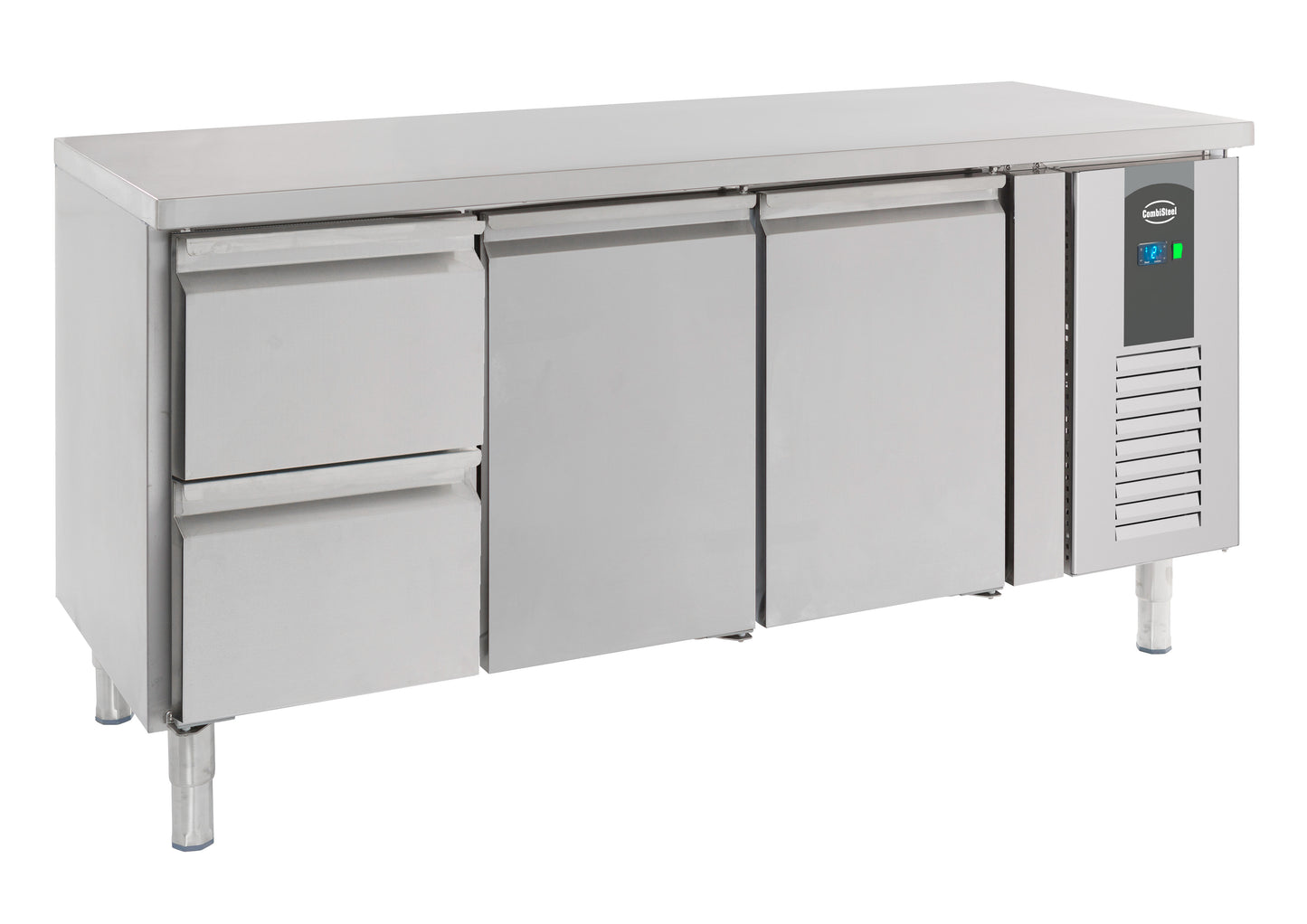 Table Réfrigérée Inox 2 Portes 2 Tiroirs L1795 – Réfrigérateur, +2/+8 °C