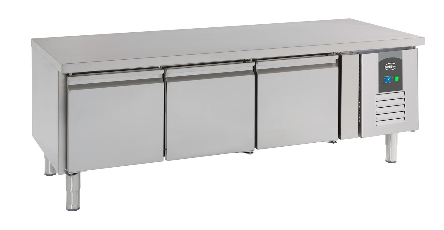 Table Réfrigérée Inox 3 Portes L1600 Hauteur 650 – Réfrigérateur, +2/+8 °C