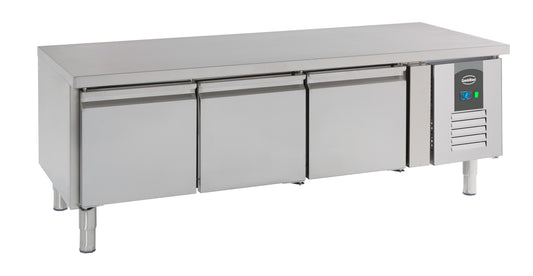 Table Réfrigérée Inox 3 Portes L1600 Hauteur 650 – Réfrigérateur, +2/+8 °C