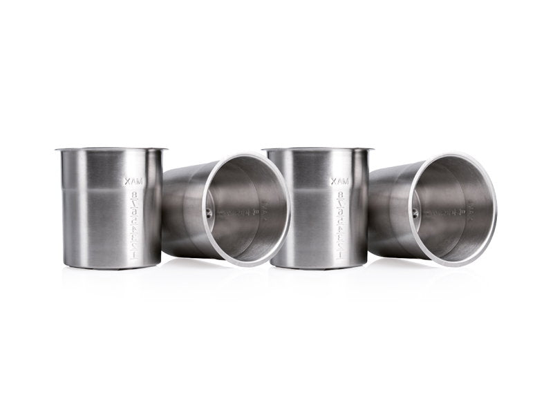 Jeu de 4 bols inox 1 L avec couvercles pour DEL'ICE POWER