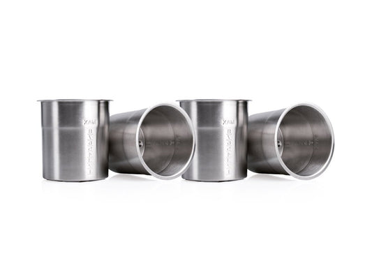 Jeu de 4 bols inox 1 L avec couvercles pour DEL'ICE POWER