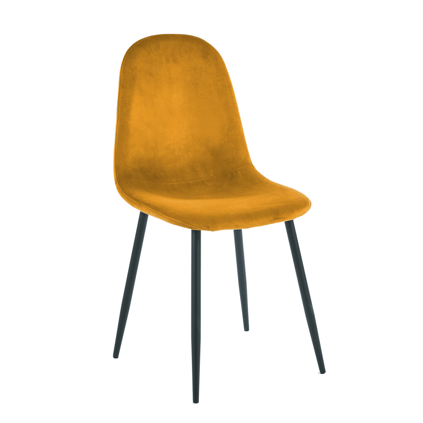 Chaise SIMP Velours - Moutarde