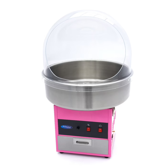 Machine à barbe à papa professionnelle - Ø 52 cm - Rose