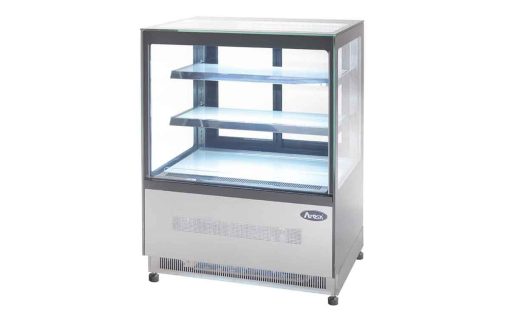 Vitrine réfrigérée comptoir - Droite - Inox