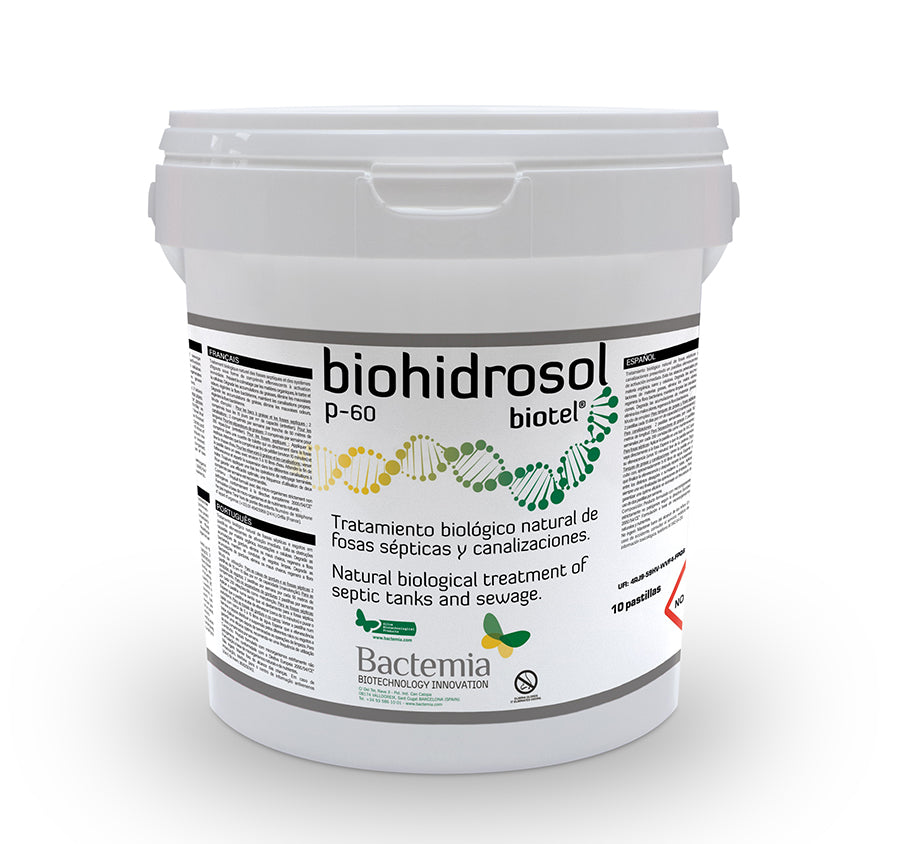Biohidrosol P-60 Bactemia - tablettes fosses septiques et canalisations