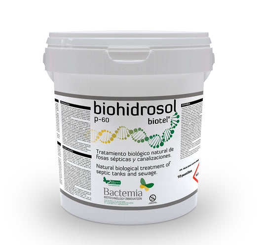 Biohidrosol P-60 Bactemia - tablettes fosses septiques et canalisations
