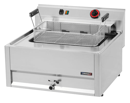 Friteuse électrique à poser avec vanne de vidange 16 litres 66 