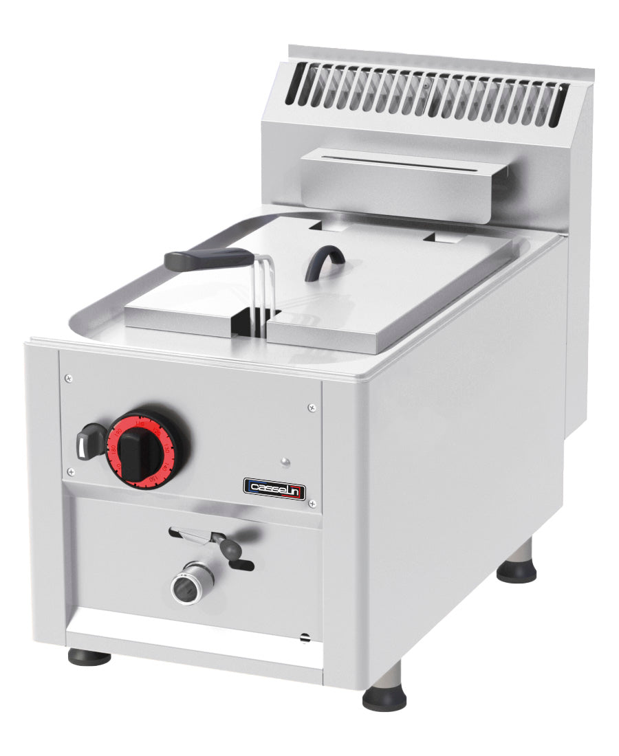 Friteuse gaz à poser avec vanne de vidange 8 litres 33 