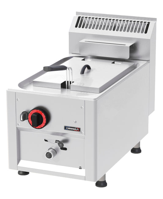 Friteuse gaz à poser avec vanne de vidange 8 litres 33 