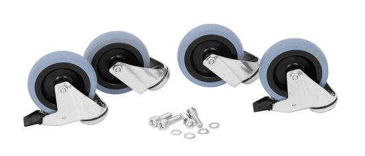 Lot de 4 roues pour soubassement 
