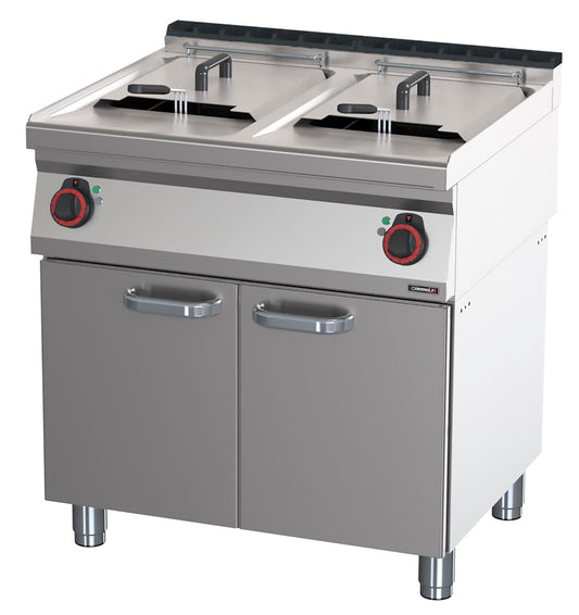 Friteuse électrique avec soubassement 2x17 litres 80 