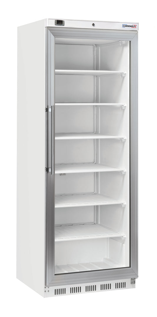 Armoire négative vitrée 400 L Blanche