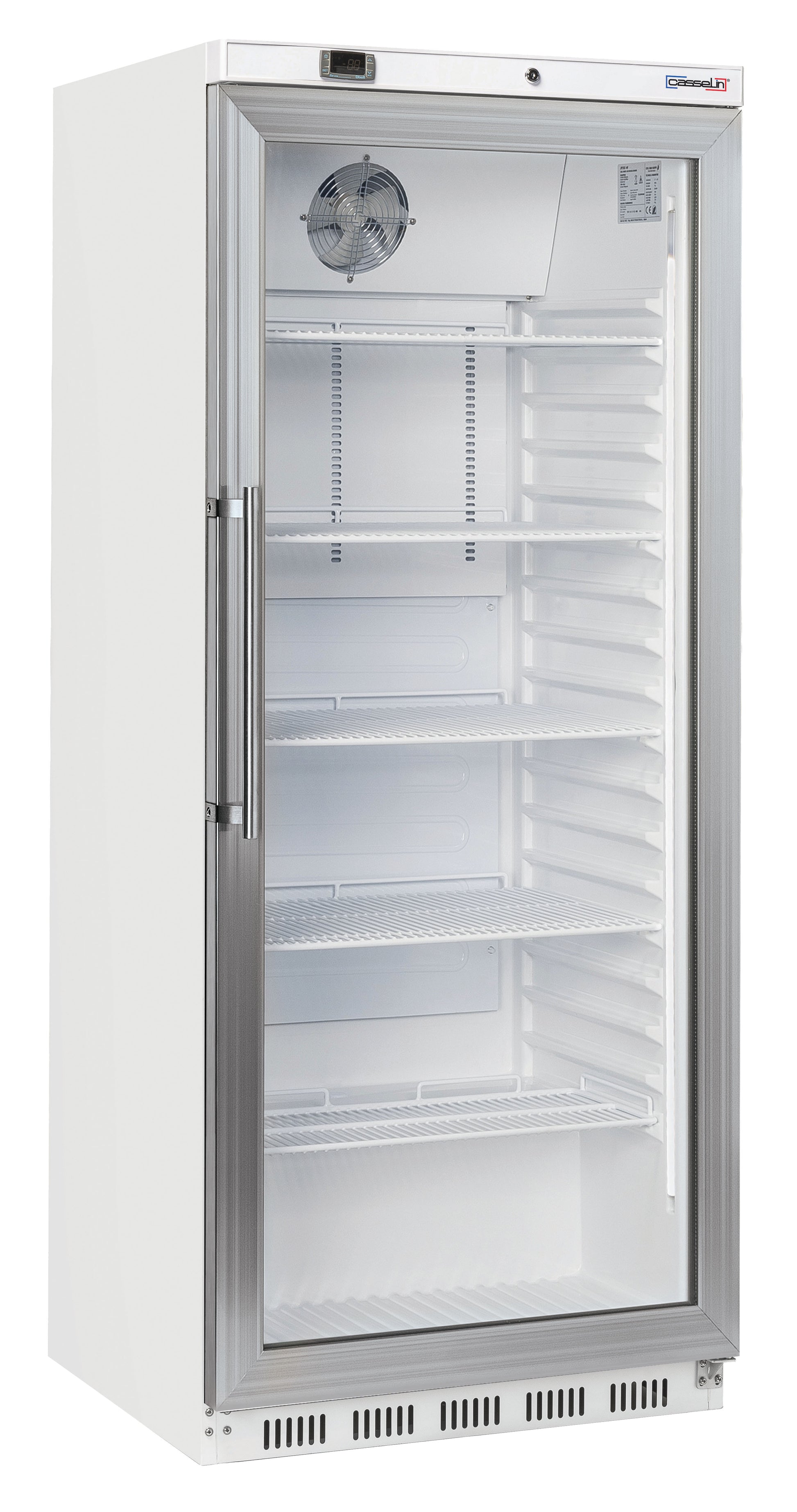 Armoire positive vitrée 600 L Blanche