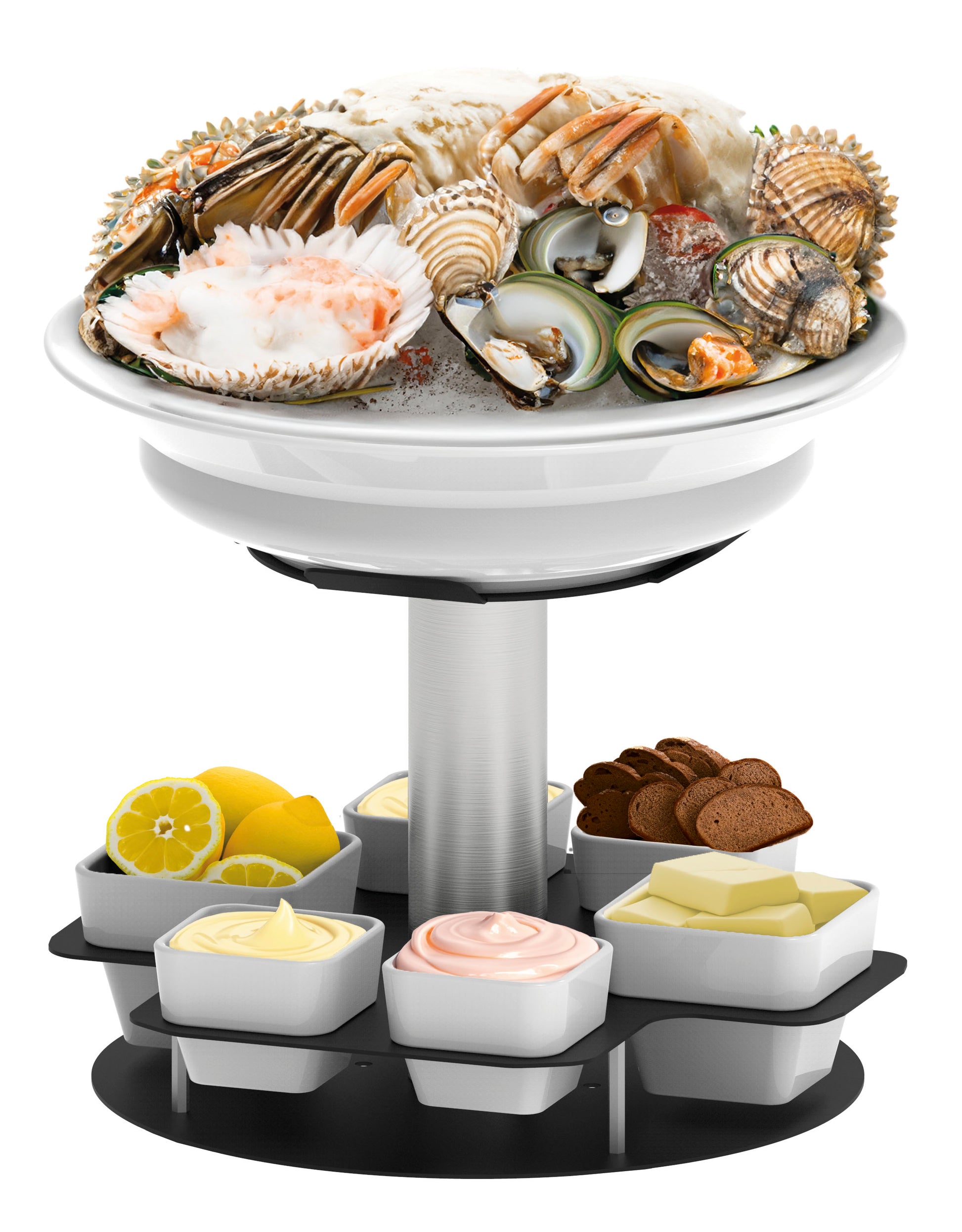 Présentoir à fruits de mer rotatif 2 Fuly