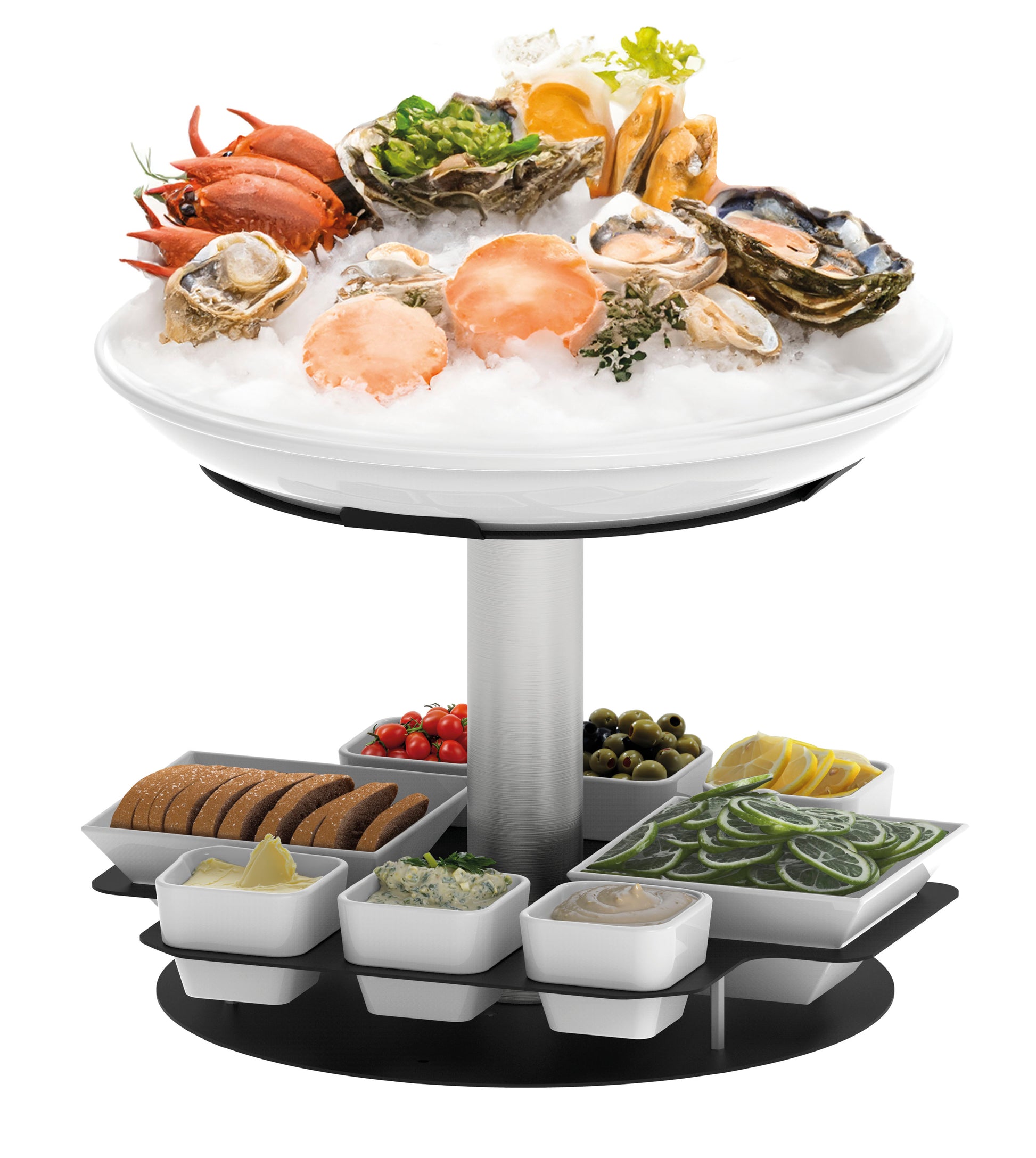 Présentoir à fruits de mer rotatif 3 Fuly