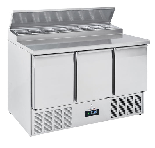 Saladette 3 portes  8 x GN 1/6  