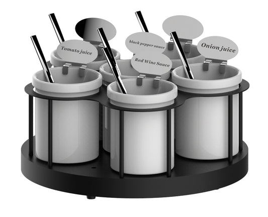 Support à sauces rotatif