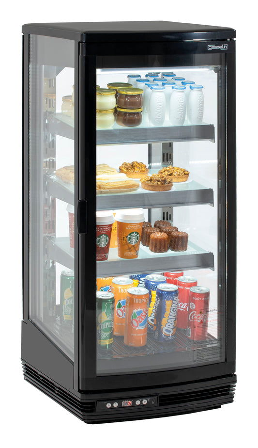 Mini vitrine réfrigérée 93 L Noire