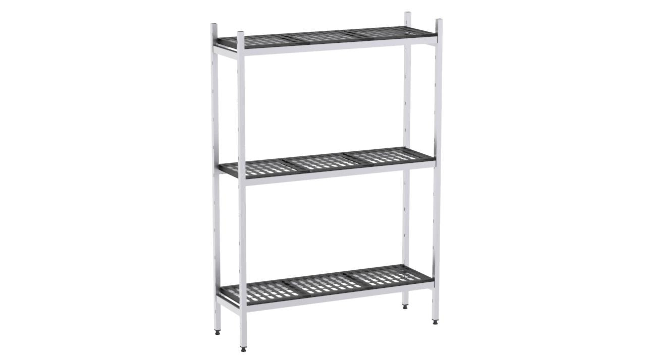 Rayonnage En Aluminium 717×370 3 Niveaux - Distform EAL00001