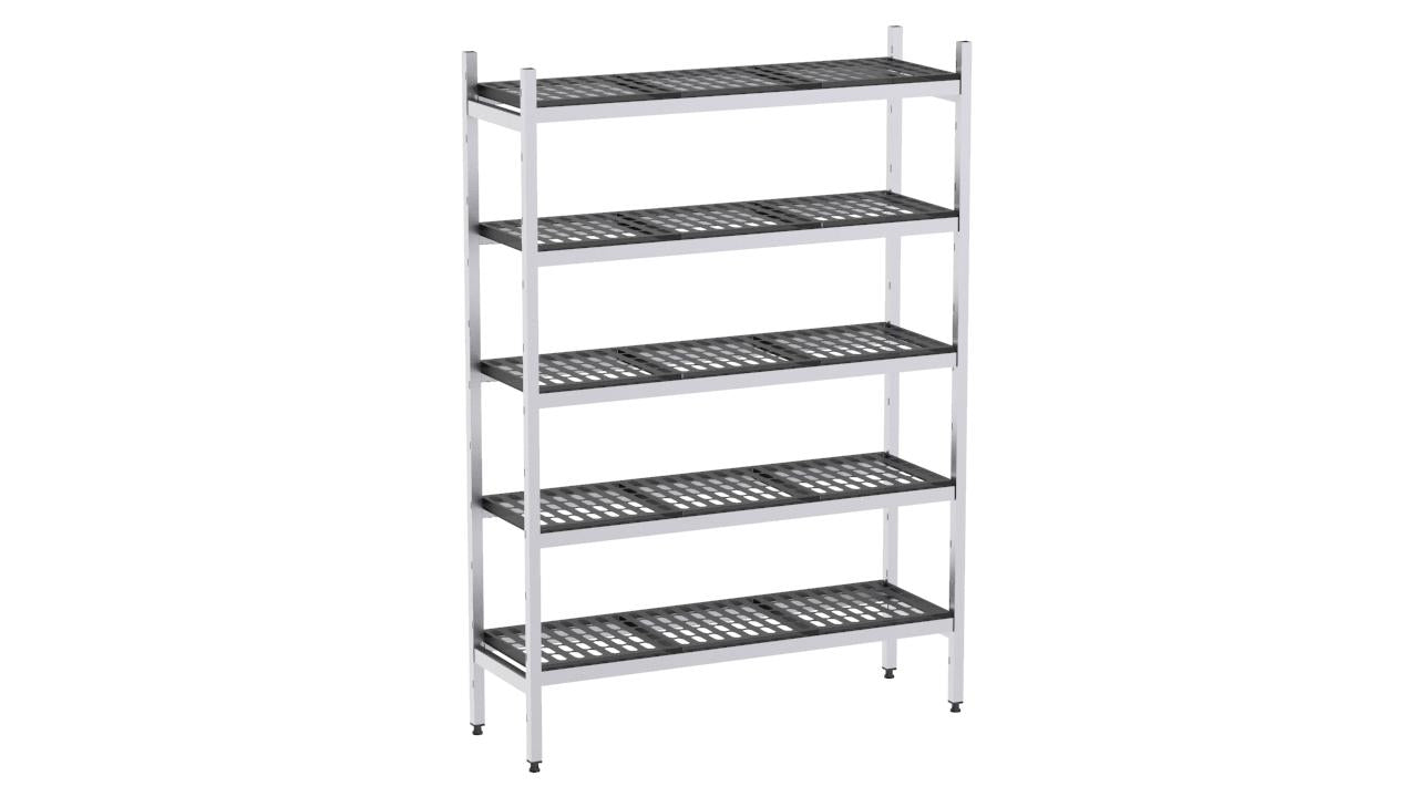 Etagère Aluminium 963×570 1700 5 Niveaux - Distform EAL00274