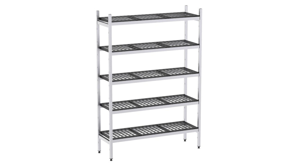 Etagère Aluminium 1373×570 1700 5 Niveaux - Distform EAL00278