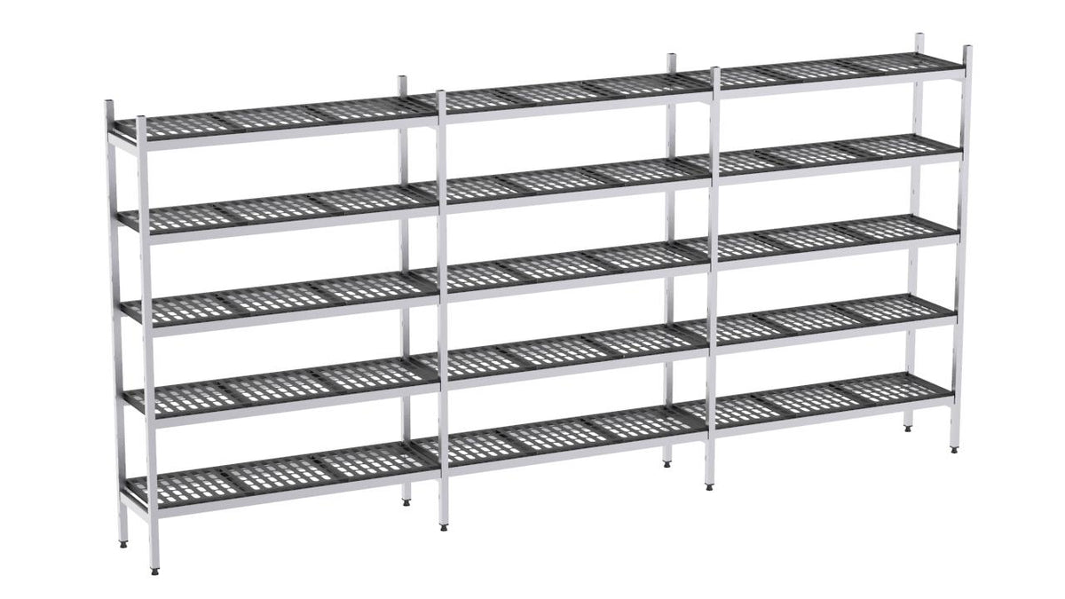 Etagère Aluminium 4309×570 1700 5 Niveaux - Distform EAL00311