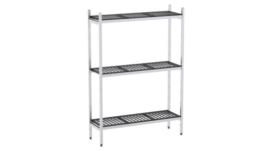 Rayonnage Aluminium 1291×370 2000 3 Niveaux - Distform EAL00331