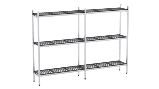 Rayonnage Aluminium 3210×370 2000 3 Niveaux - Distform EAL00352