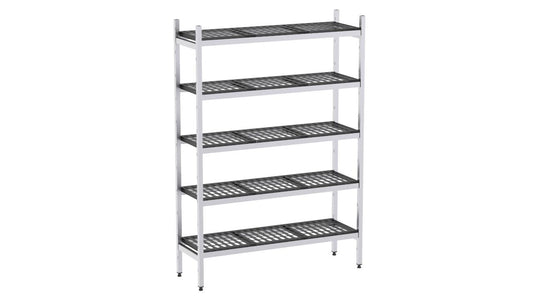 Rayonnage Aluminium 1619×370 2000 5 Niveaux - Distform EAL00442