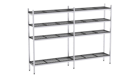 Rayonnage Aluminium 2964×570 2000 4 Niveaux - Distform EAL00566
