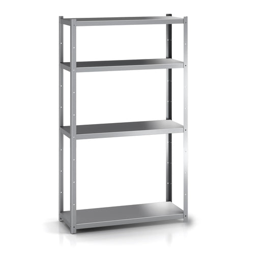 Etagère Sur Pied Inox E = 1Mm 1000×600×1700 Mm Sans Renfort Omégas 6 Niveaux - Distform EPI00090