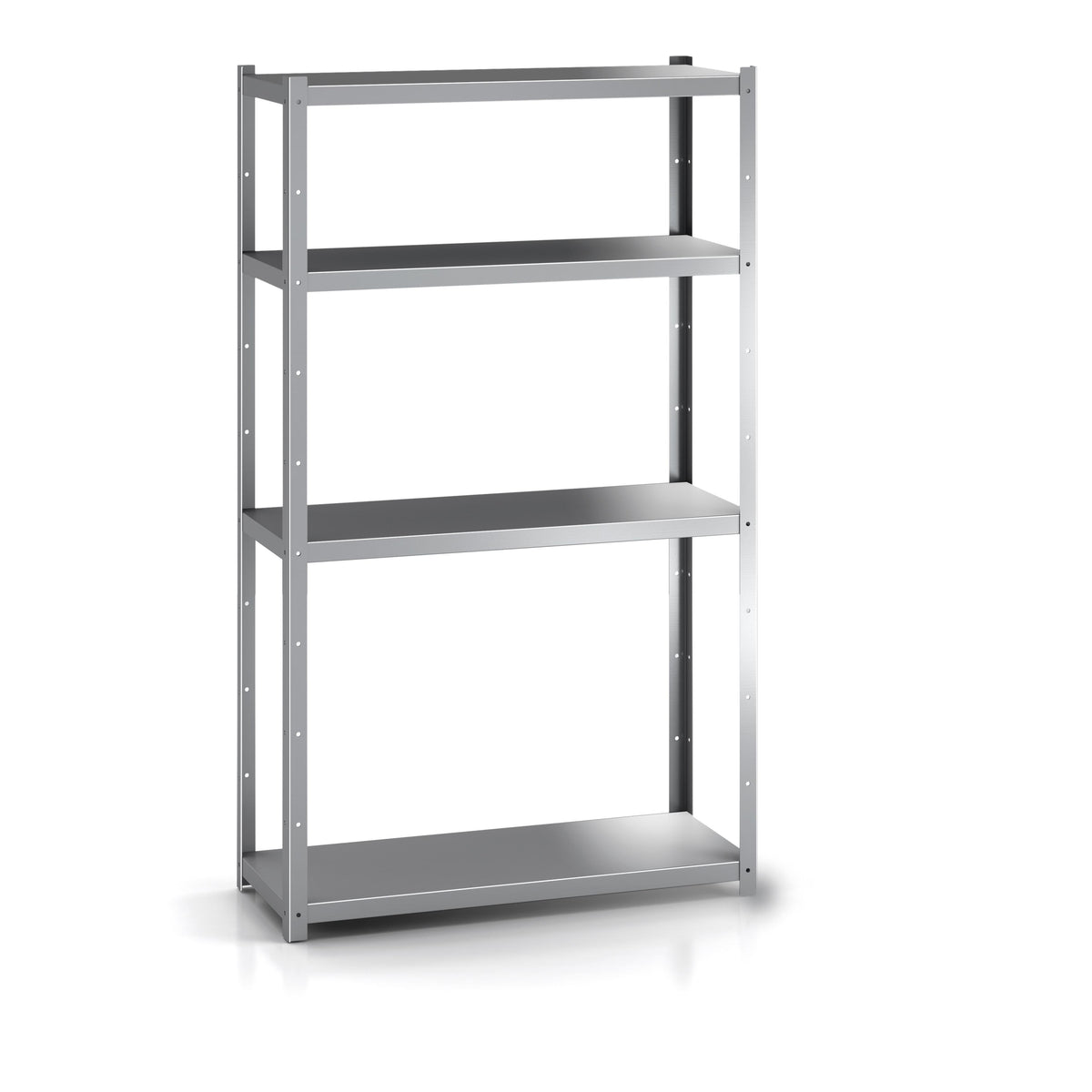 Etagère Inox E = 1Mm 1200×600×2000 Mm Avec Renfort 6 Niveaux Omégas - Distform EPI00191