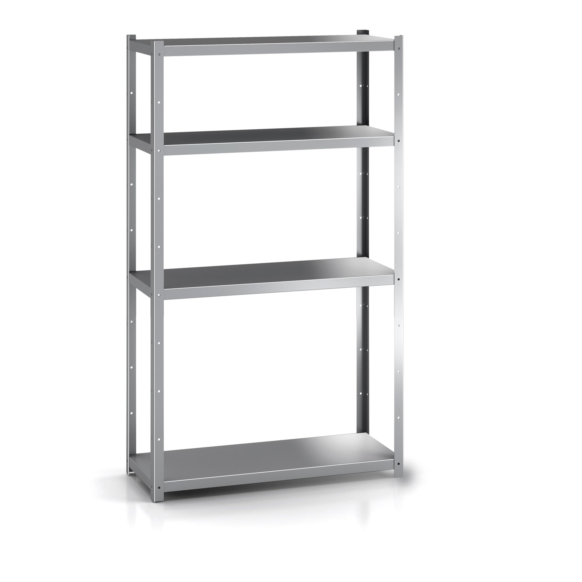 Etagère Inox E = 1,5Mm 1000×600×1700 Mm Sans Renfort Omégas 4 Niveaux - Distform EPI00218