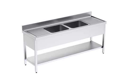 Bâti Avec Plonge 2000×600 Et Étagère - Distform FB0E6200