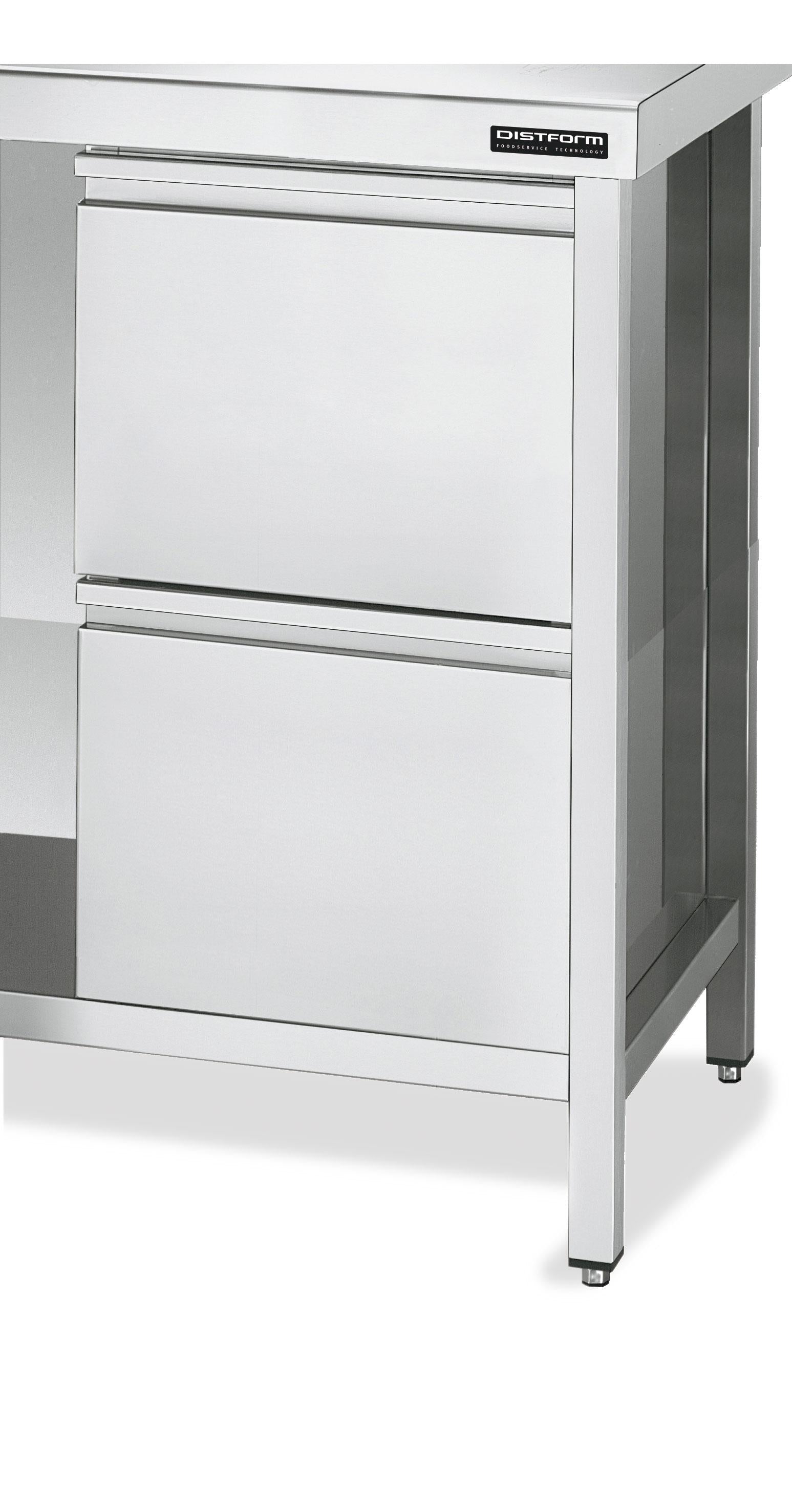 Module 2 Tiroirs 400×700 - Distform FB2C7040