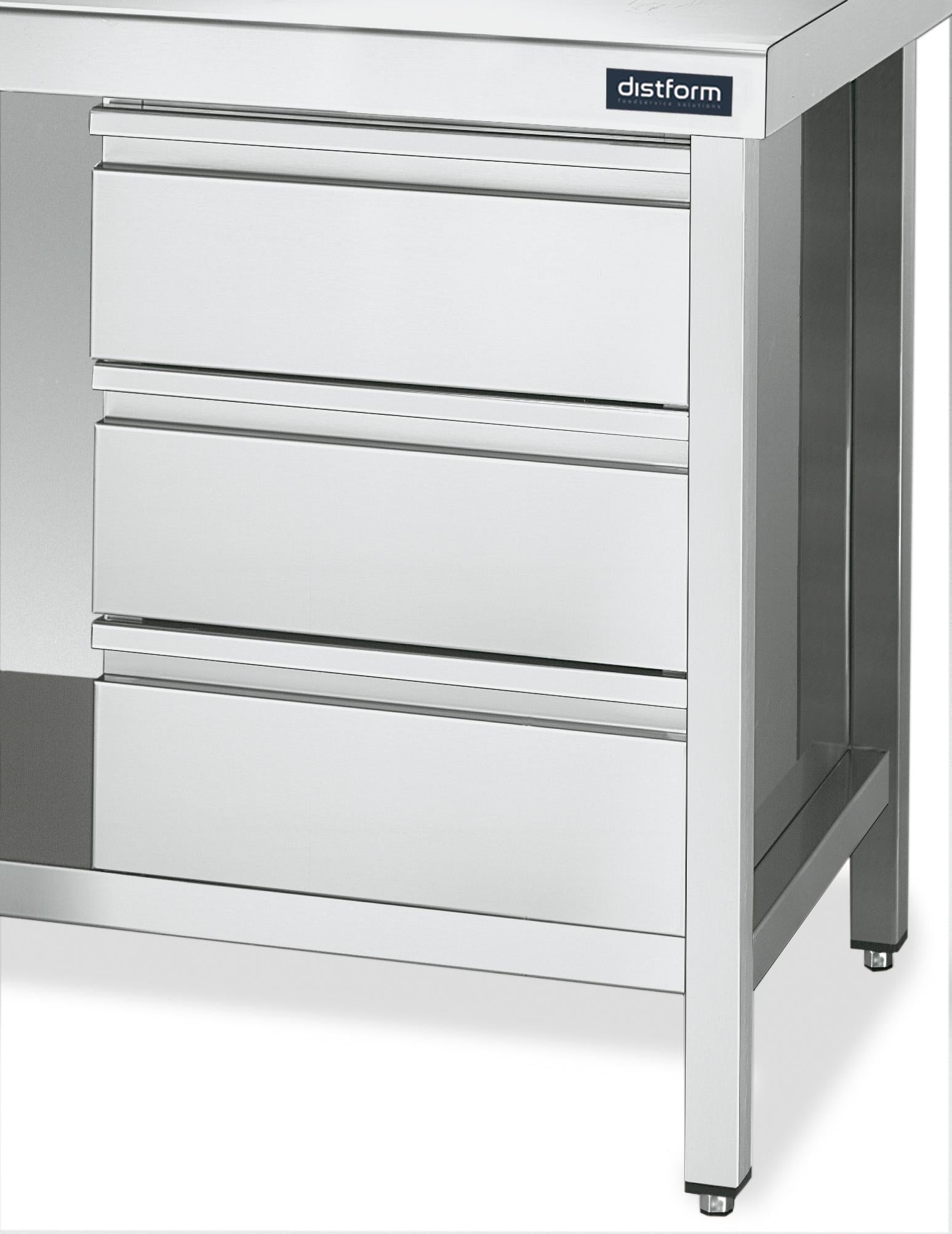 Module 3 Tiroirs 400×700 - Distform FB3C7040