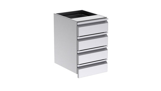 Module 4 Tiroirs 400×600 - Distform FB4C6040