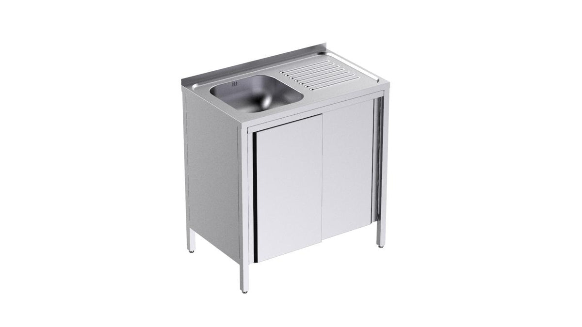 Bâti Avec Portes Et Plonge 1000×500 À Droite - Distform FBPD5100