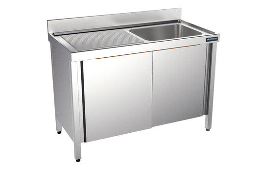 Plonge 1400×550 D Avec Portes - Distform FBPD5514