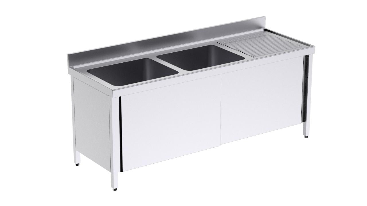 Plonge Avec Portes 2000×700 À Droite - Distform FBPD7200