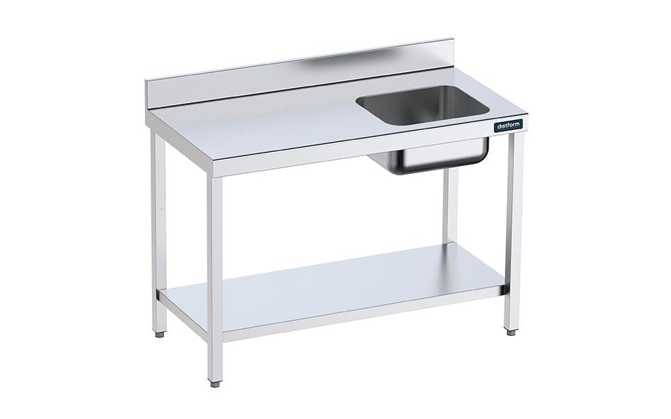 Table De 2800×700 Avec Bac D Et Étagère - Distform FCDE7028
