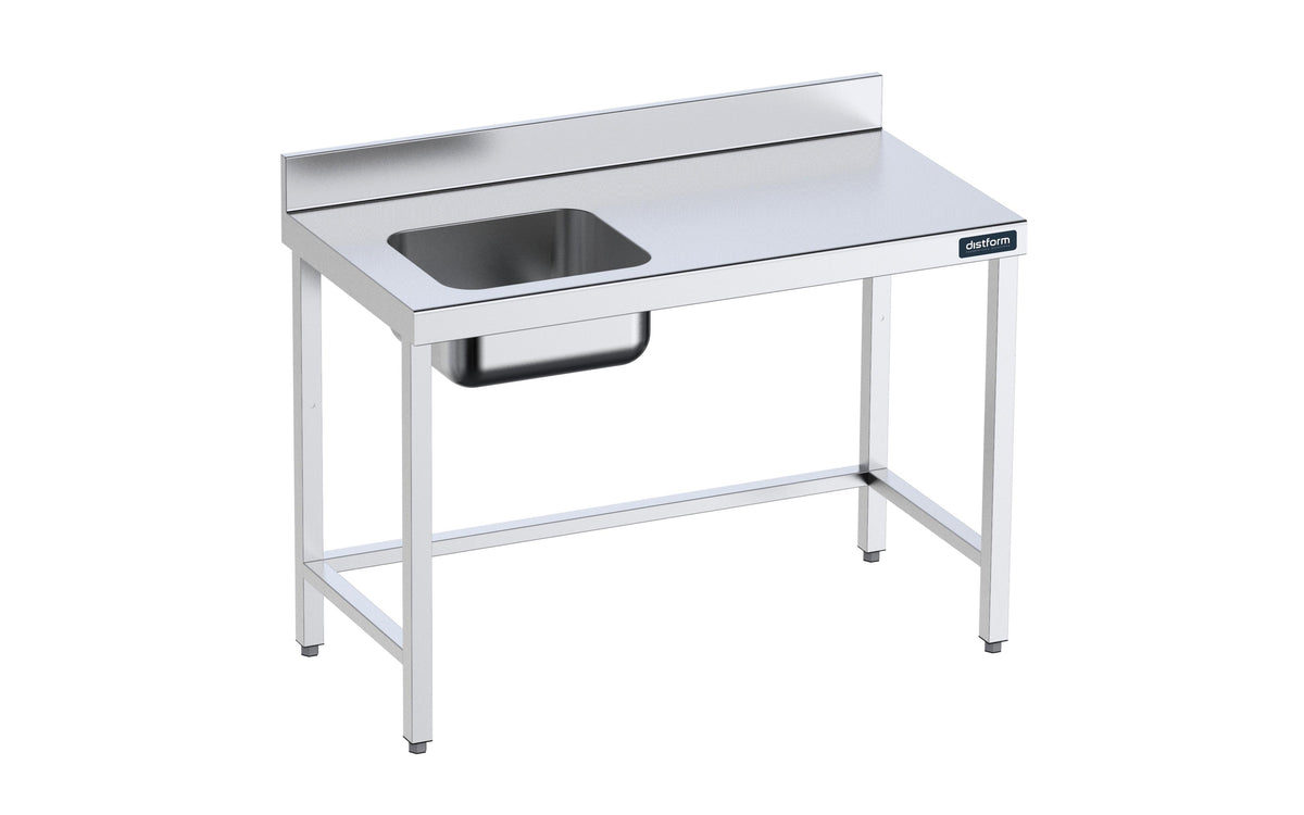 Table De 2800×600 Avec Bac G Et Renforts - Distform FCIR6028