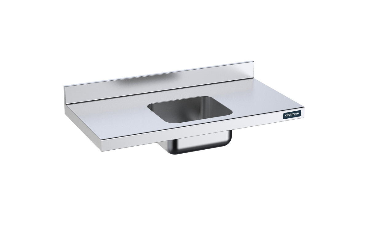 Plan De Travail De 1000×600 Avec Bac Central - Distform FEC1006C