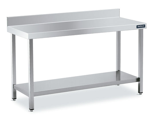 Table Adossée 700×700 Avec Étagère - Distform FM170070