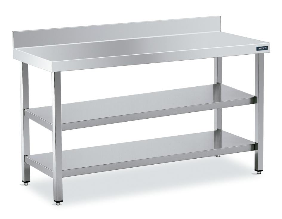 Table Adossée 700×900 Avec 2 Étagères - Distform FM290070