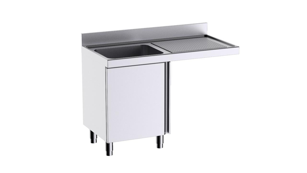 Module À Portes Avec Plonge L126541D 1200×600 Et Espace Pour Lave-Vaisselle - Distform FP9126LD