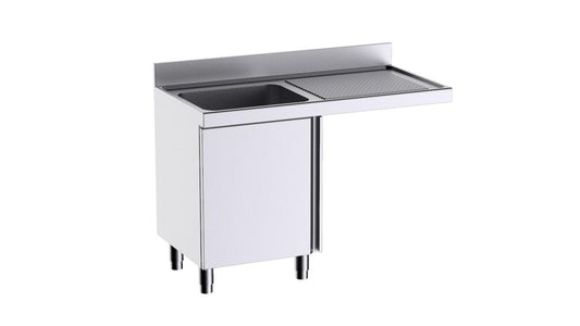 Module À Portes Avec Plonge L126541D 1200×600 Et Espace Pour Lave-Vaisselle - Distform FP9126LD