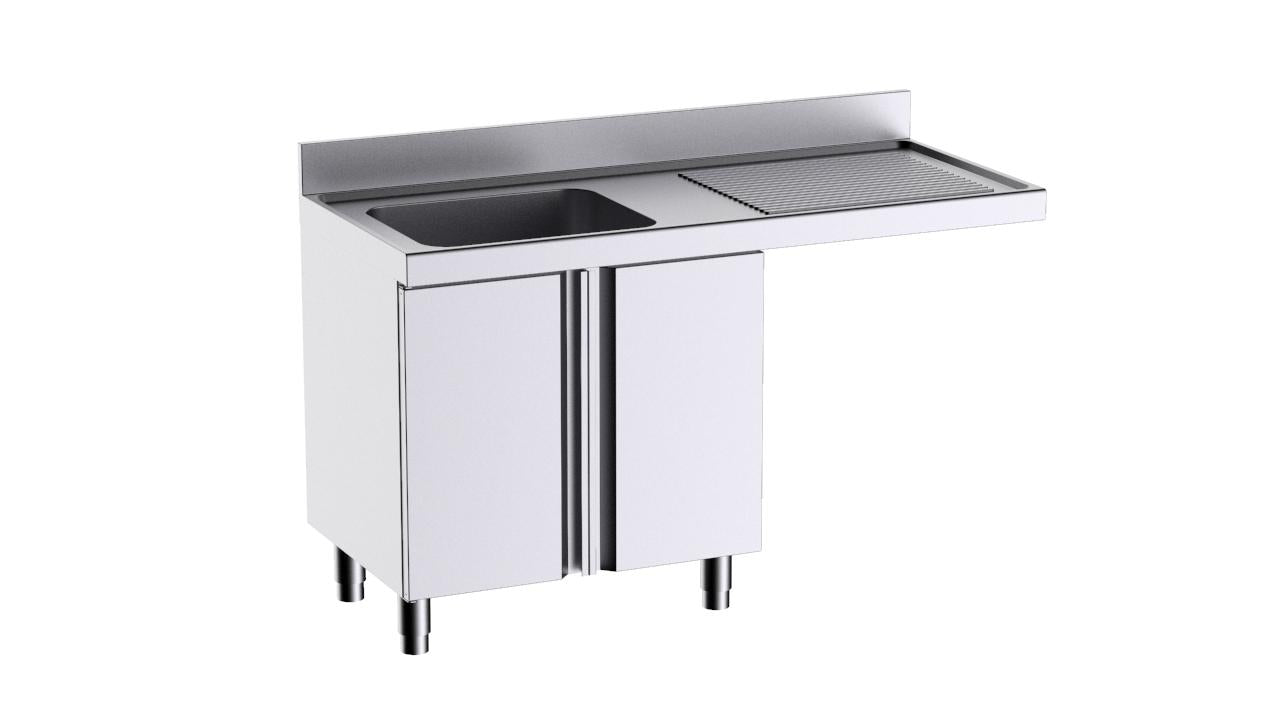 Module À Portes Avec Plonge L146541D 1400×600 Et Espace Pour Lave-Vaisselle - Distform FP9146LD